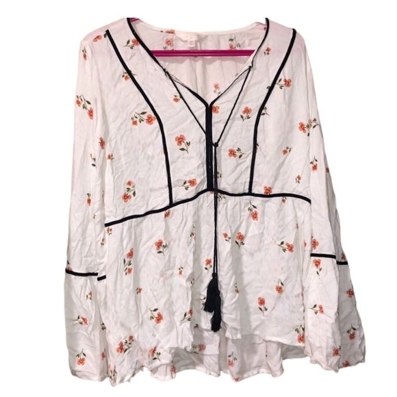 Lauren Conrad Floral Blouse - Picture 1 of 5